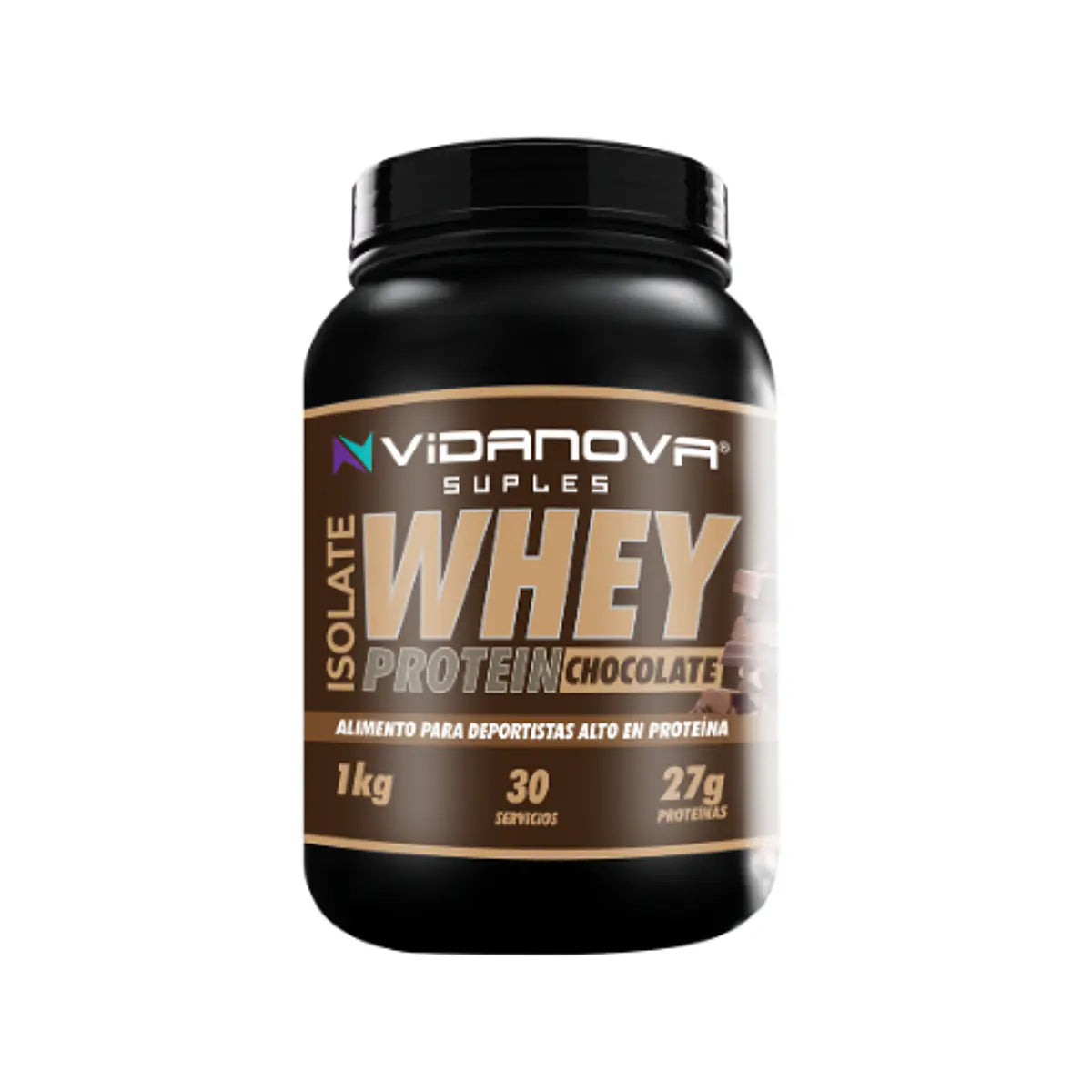 Proteína Whey Isolada 1kg Chocolate · 27g de proteína · Natupura