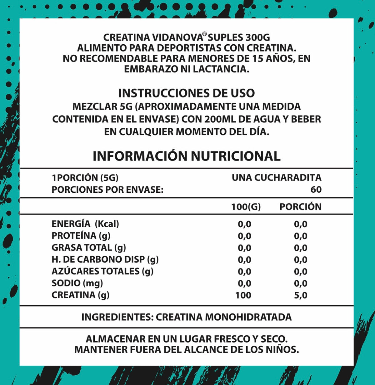 🔥 OFERTA + REGALO 🎁 Creatina Monohidratada 300g · Más Fuerza, Energía y Rendimiento Natupura