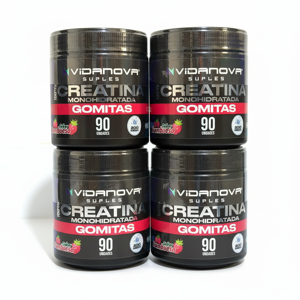 Gomitas de Creatina · 90 Unidades · Fuerza y Energía Natupura