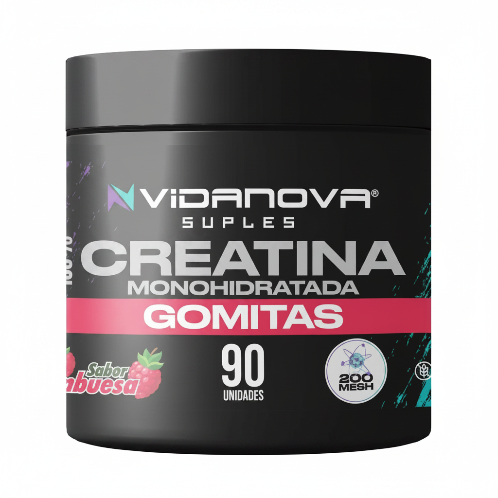 Gomitas de Creatina · 90 Unidades · Fuerza y Energía Natupura