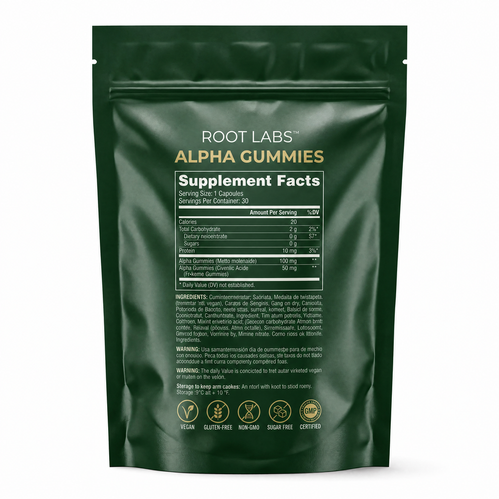 Alpha Gummies 10 en 1 · Shilajit + Ashwagandha KSM-66 + Maca + Tongkat Ali · 30 gomitas Natupura