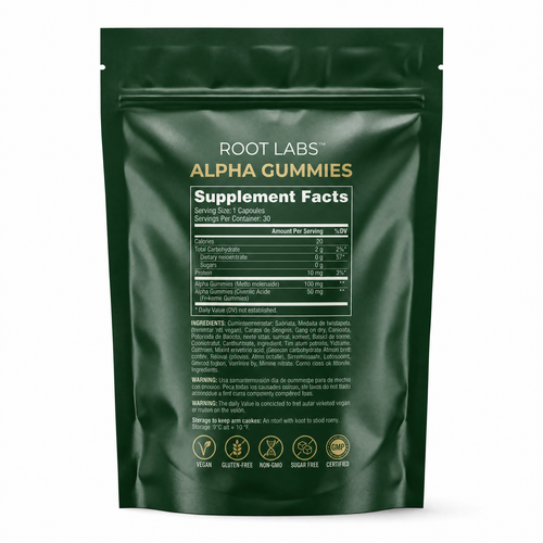 Alpha Gummies 10 en 1 · Shilajit + Ashwagandha KSM-66 + Maca + Tongkat Ali · 30 gomitas Natupura