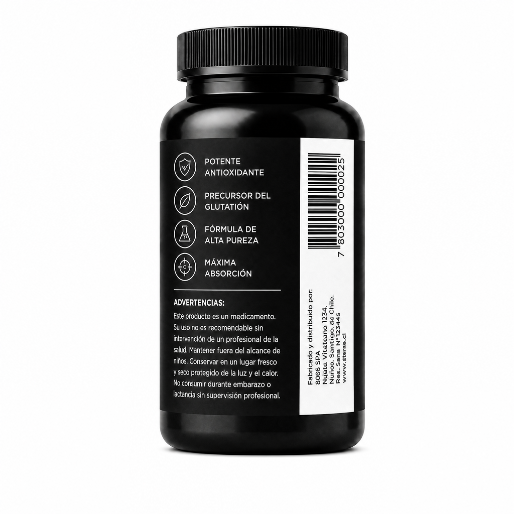 NAC N-Acetil Cisteína 600mg · Antioxidante · 60 cápsulas Natupura