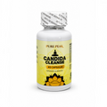 Frasco de suplemento Natupura Candida Cleanse con etiqueta amarilla y blanca, diseñado para la salud digestiva.