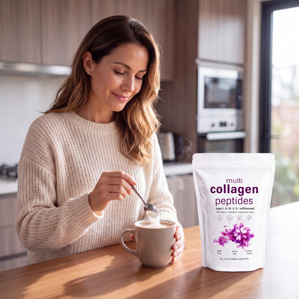 Colágeno en polvo con café