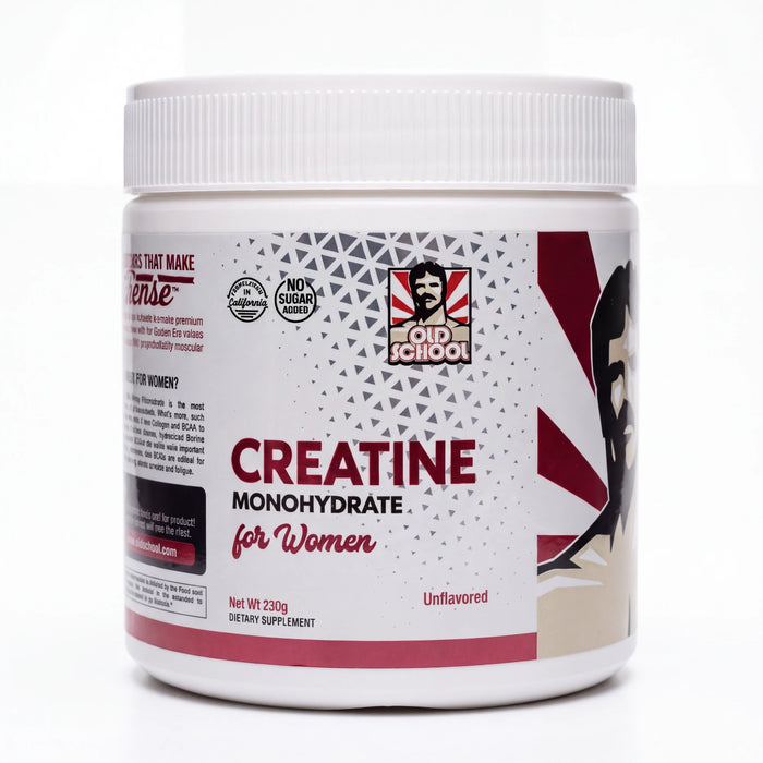 Creatina monohidratada para mujeres Old School 230 g, sin sabor