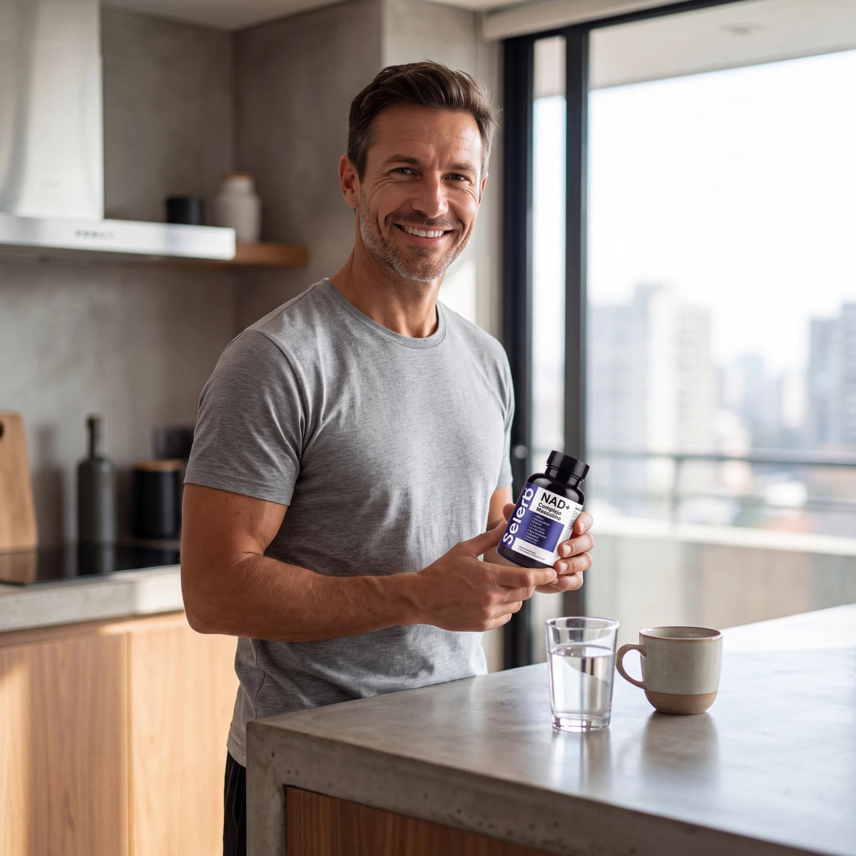 NAD+ Complejo Masculino en la cocina