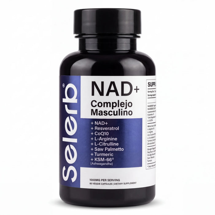 NAD+ Complejo Masculino Selerb, 60 cápsulas vegetales