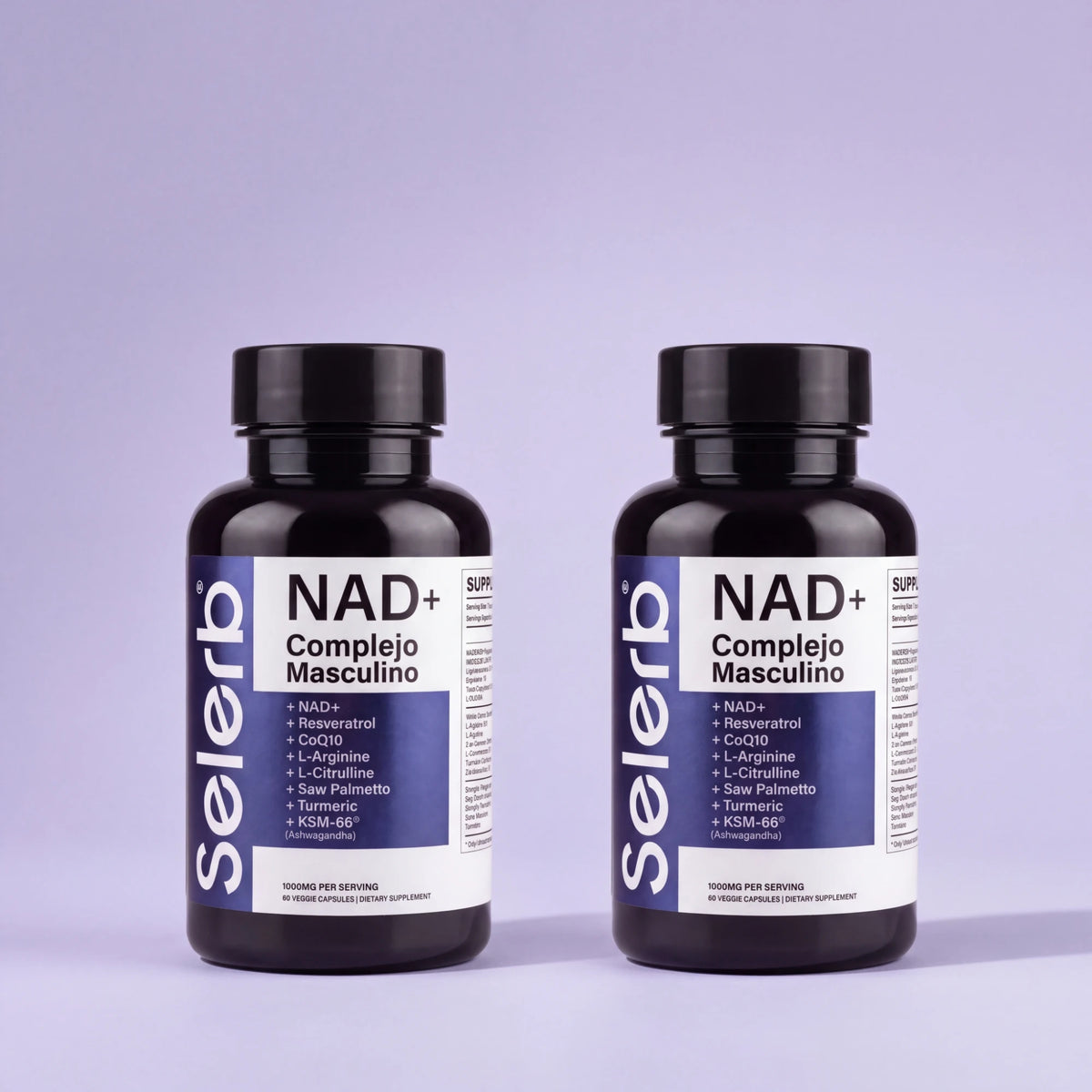 Pack de 2 frascos NAD+ Complejo Masculino Selerb